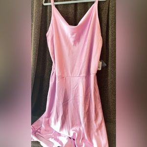 COPY - NWTS! Ava & Viv Womens Pink Slip Dress Satin Midi Strappy Fit & Flare
